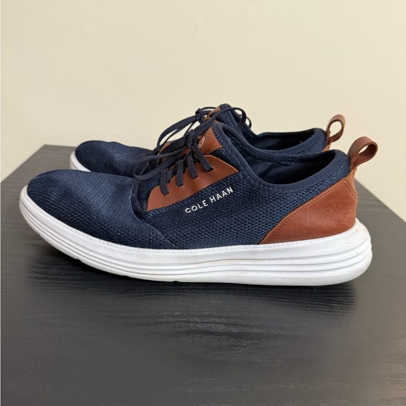 Men's SNEAKER Cole Haan GrandSport Journey Knit - NAVY / SIZE- 12M - Picture 4 of 7